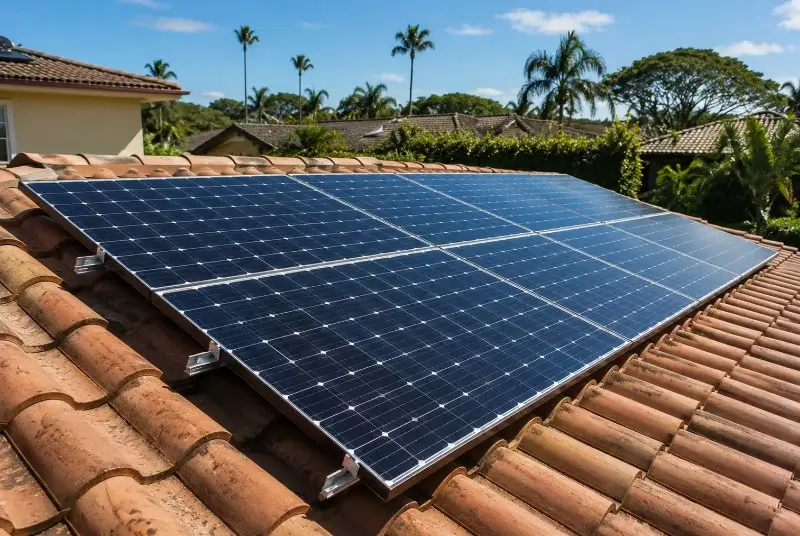 Installation de panneaux solaires à la Laupie